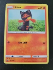 Pokemon TCG Card 2017 Shining Legends - Litten 15/73