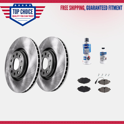 312mm Front Brake Rotors & Ceramic Pads Pad for 2015 2016 2017 Audi A3 Quattro