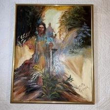 Fantasy woman portrait original oil painting hand painted by Geyer  abstract