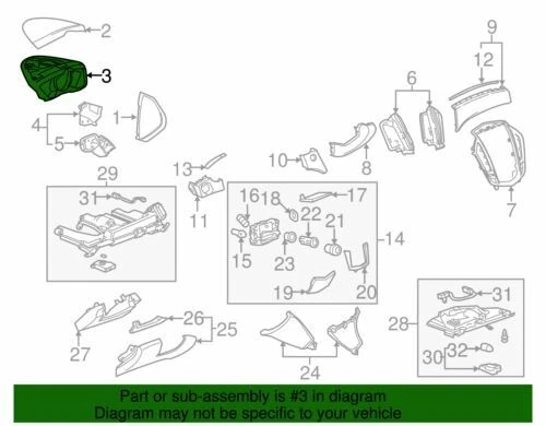 Cuadro de instrumentos genuino GM 2010-2012 Cadillac SRX tablero bisel 20890400 Foto 2 de 2