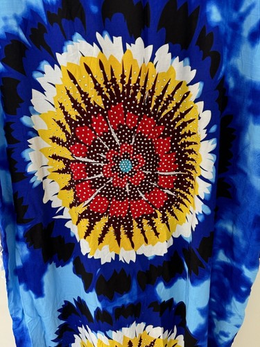 New Womens Long Kaftan Dress Polyester with head Scarf - Picture 8 of 16