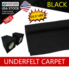 Car/RV Under-felt Carpet Trunk Liner/Interior Upholstery Replacement 25.5''X80''