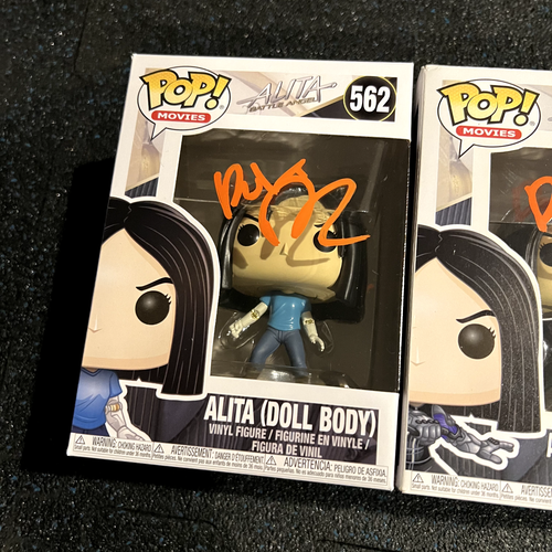 Robert Rodriguez Signed Alita Battle Angel Funko Pop Set, Vid Proof (Autograph) - Picture 15 of 17