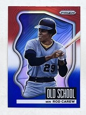 Rod Carew 2022 Panini Prizm Red White & Blue Prizm #OS-9 MLB HOF Trading Card