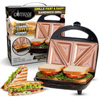 Electric Sandwich Maker 2 Slice Panini Press Dual Indoor Grilled Cheese French T