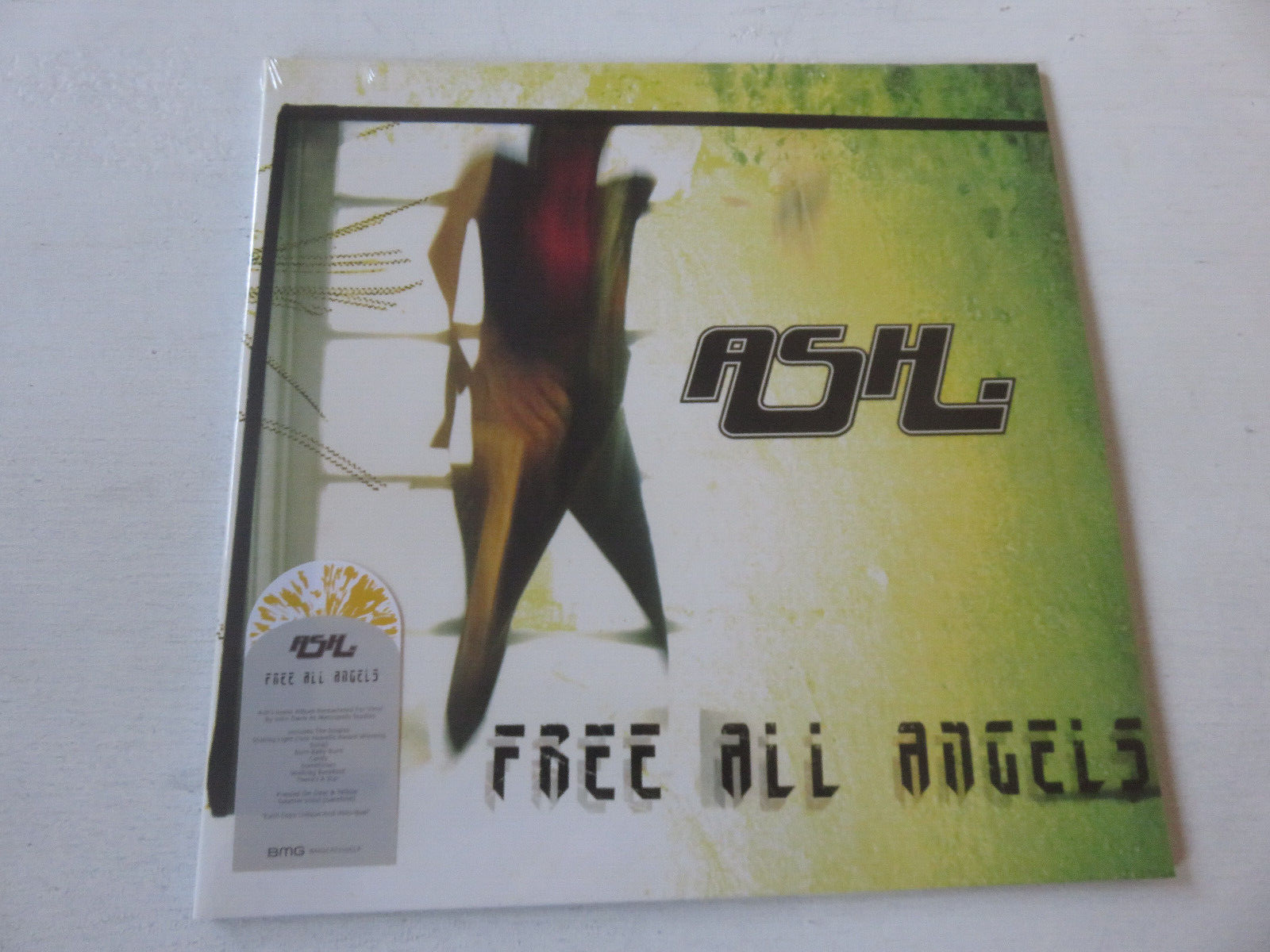 ASH Free All Angels BMG 2022 REMASTERED CLEAR & YELLOW SPLATTER VINYL LP