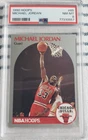 1990-91 Hoops Basketball Michael Jordan Card PSA 8 NM-MT #65 Chicago Bulls