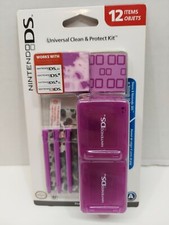Nintendo DS Universal Clean  Protect Kit -2 Cleaning Cloths 3 Styluses 4 Cases