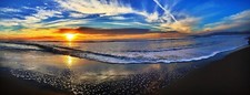 Beach Sunset, Peel  Stick Removable Wall Sticker/Poster 17x24"