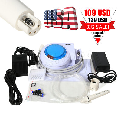 Dental Ultrasonic Piezo Scaler Handpiece 5*Tips fit Cavitron EMS FDA-E2+