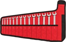 TEKTON WCB94201 Metric Combination Wrench Set with Pouch, 14-Piece (6 - 19mm)