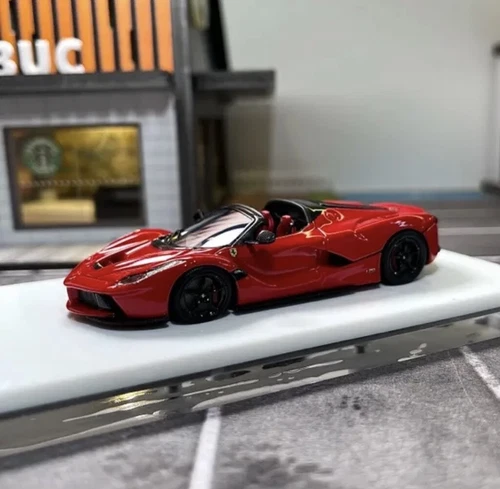 DMH 1:64 Red Laferrari Aperta Convertible Sports Model Diecast Resin Car - Bild 3 von 8