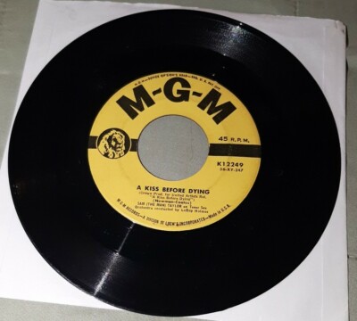 Sam (The Man) Taylor 45 Bluer Than Blue / A Kiss Before Dying MGM K 12249 ex
