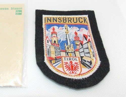 Patch Vintage Innsbruck – Station De Ski Autriche – Broderie Jamais Utilisée