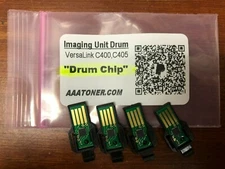 4pk - 108R01121 Imaging Unit Drum Chips for Xerox VersaLink C400, C405 Refill