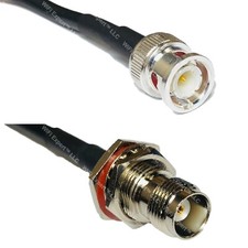 RG58 BNC MALE to TNC FEMALE BULKHEAD Coaxial RF Cable USA-Ship Lot