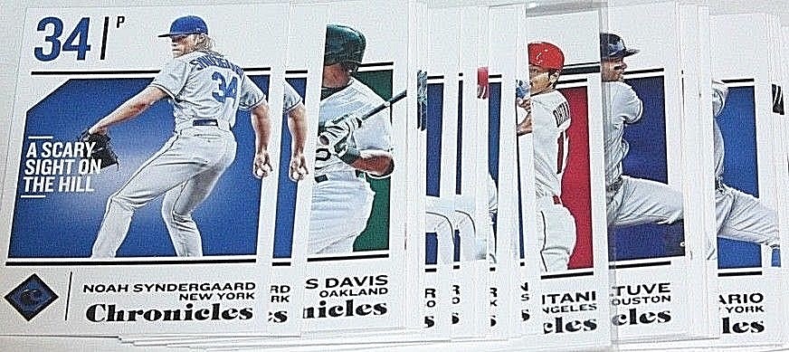 2018 Panini Chronicles Baseball Singles - Pick From Drop Menu