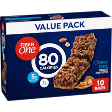 80 Calorie Chewy Bars, Chocolate Peanut Butter, Snack Bars Value Pack, 10 Ct, 8.