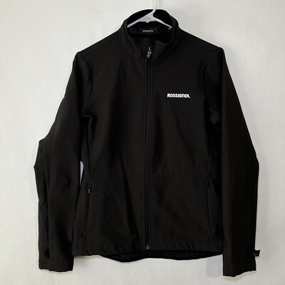 Rossignol Full Zip Lightweight Jacket Womens Size Medium Black Zipper Pockets