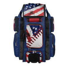Boombah Rolling Superpack XL /// Large Wheeled Baseball Pack/Bag - USA Baseball