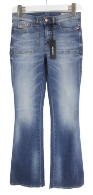 Diesel Sandyb-Patch 0851X Jeans Damen W26/L32 Bootcut Whiskers Neu Ripped