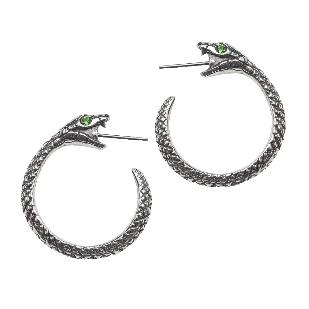 Pewter Hoop Fashion Earrings