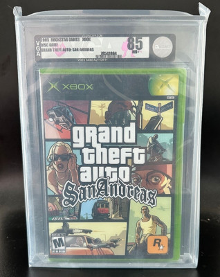 Grand Theft Auto: San Andreas (Xbox, 2005) VGA 85 New Factory Sealed GTA WATA