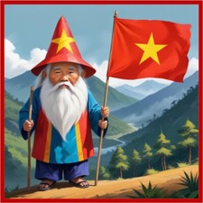 30 Custom Vietnamese Gnome Personalized Address Labels