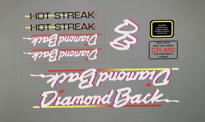 diamondback bmx decals