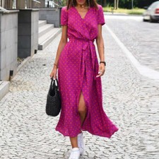 Floral Long Dress - Rose