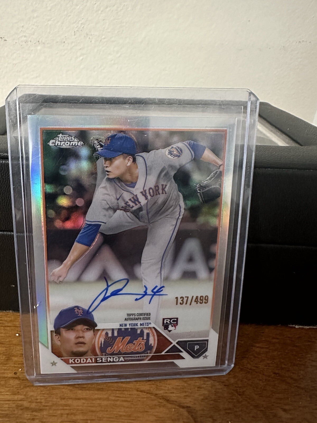 2023 Topps Chrome Kodai Senga Rookie Auto RC Refractor #D 137/499 New York Mets