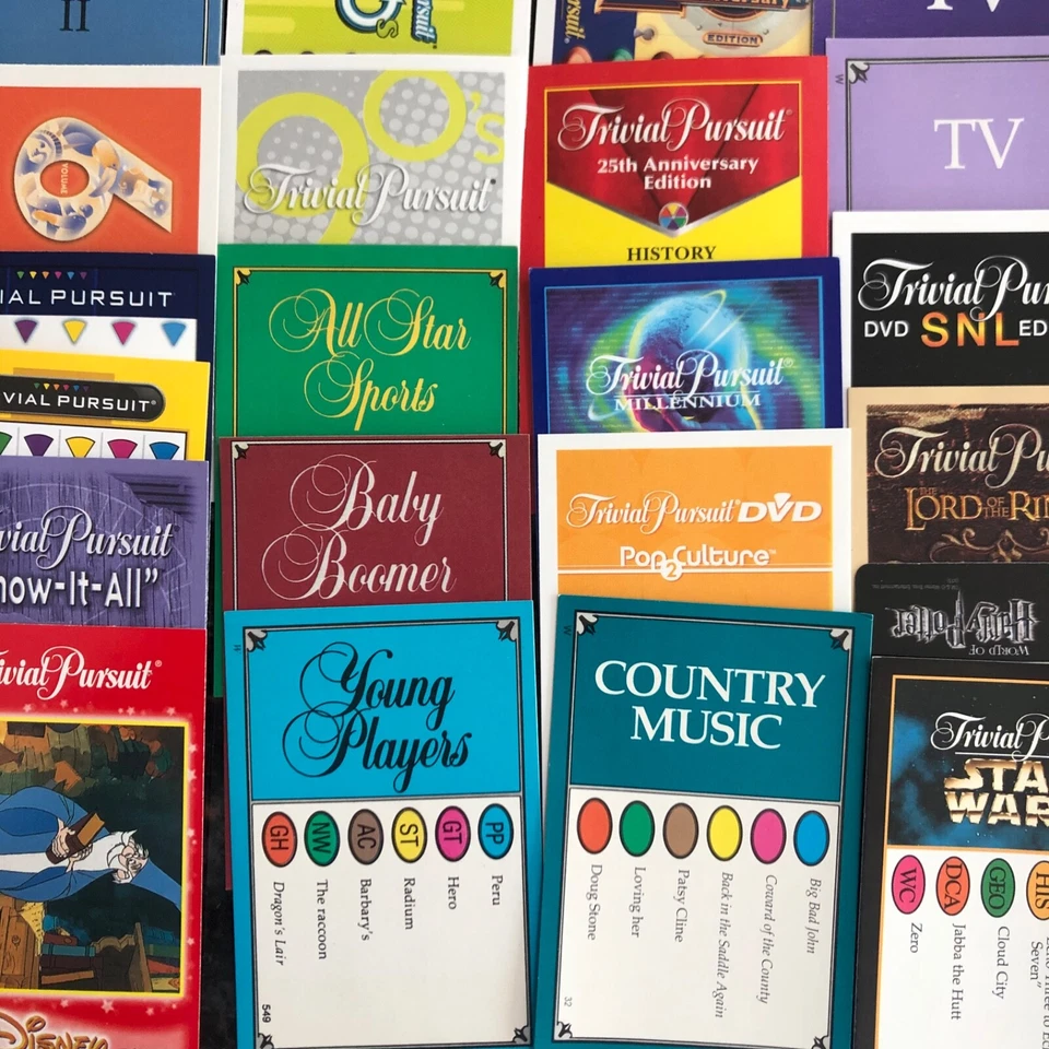 Trivial Pursuit Cards Pick 100 Card Decks As Low As 1.80 Each w HUGE Selection  - Image 3 of 4