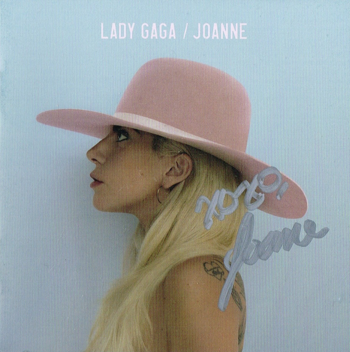 Lady Gaga Joanne 直筆サイン入り Lady Gaga SIGNED Joanne CD Cover 1 COA | eBay