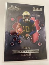 2021-22 Wild Card Alumination Jeff Sims Dead-Aim 95/99 Holo-Lux Nebraska READ