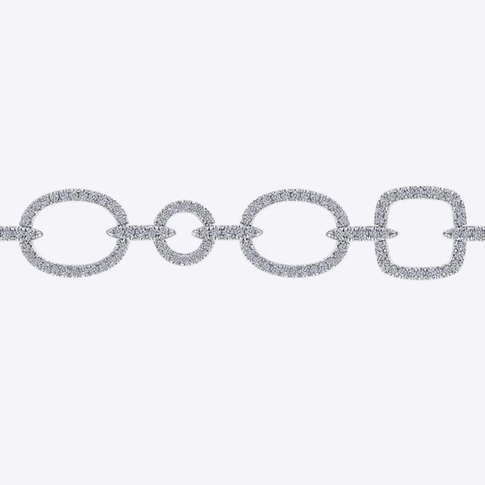 Womens Diamond Bracelet GLI Certified Lab Grown Round 1.75 Ct 18K White Gold - Image 3 of 4
