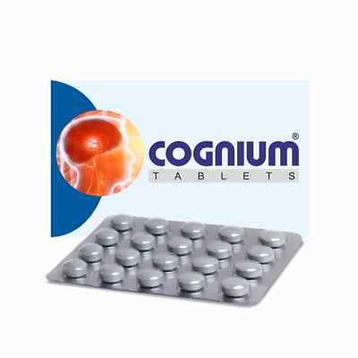 Charak Cognium Herbal 20 Tablet Improves Brain Health Free Shipping