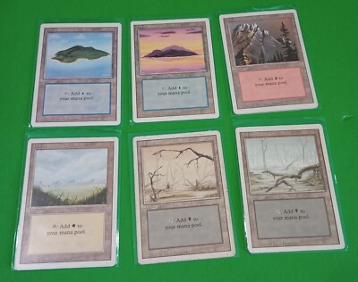 MTG Revised/3D Land Cards ''U Pick''