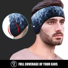 Fleece Winter Ear Warmer Headband Ear Muffs Running Sport Headwrap for Men Women