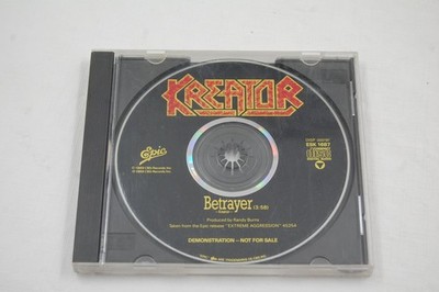 Kreator   Betrayer CD Single 1989 Promo Thrash Metal Epic Records