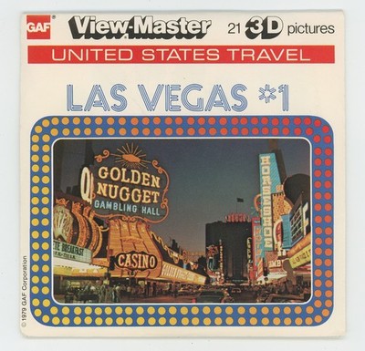 Las Vegas Packet No. 1 GAF 1979 View-Master Packet K-42 Exc. Cond.