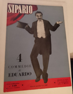 EDUARDO DE FILIPPO 4 Komödien von EDUARDO auf SIPARIO MÄRZ 1956