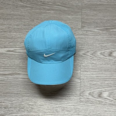 VTG Y2K Nike Tailwind Featherlight 7 Panel Hat Mesh Aqua Teal Running Dri fit