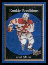 2023-24 Upper Deck Trilogy Rookie Renditions Blue #RR7 Jakob Pelletier /499