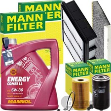 Mann Kit D'Inspection + mannol 5W-30 Huile Convient pour 1.6 Crdi Hyundai