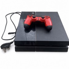 Sony PS4 Original 500GB CUH-1116A Console Red Controller Power Lead Tested