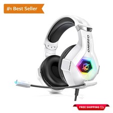 Lightweight Noise Cancelling Gaming Headset with Surround Sound - Versatile Use