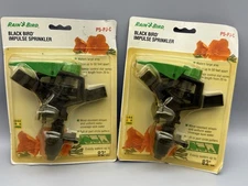 x2 Rain Bird P5-PJ-C Black Bird Impulse Sprinkler Lot Adjustable Up To 82’ Dia.