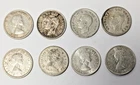 Lot of 8 Canadian Silver Dimes 1945–1965 80% Silver Stackers