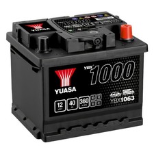 YUASA Car Battery 12V 40Ah 360A B13 B14 T1 Starter Fits Rover 400 416 GTI/GTE