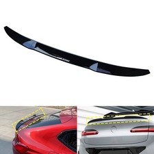 Hecklippe Spoiler passend für BMW X4 F98 G02 2018-24 Schwarz Glanz Spoilerlippe